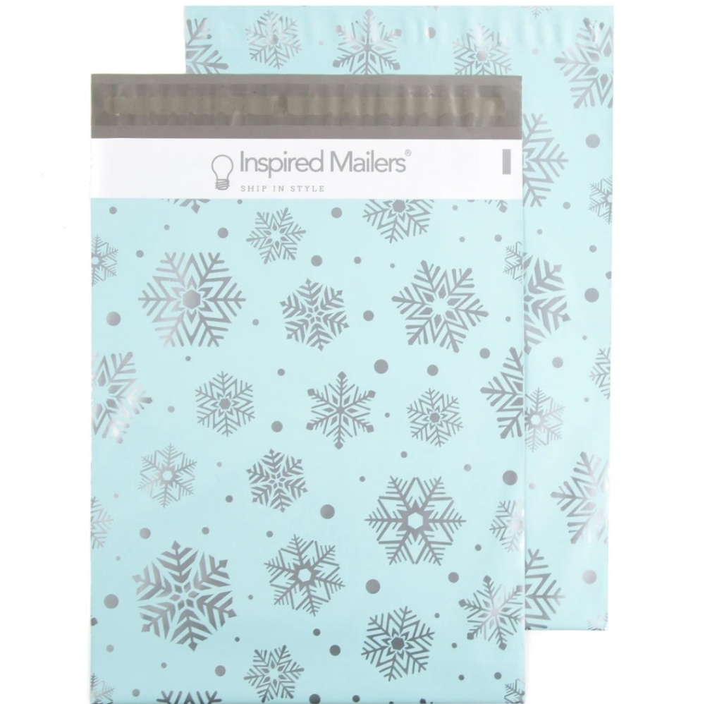 Silver Snowflake❄️ 10x13 Poly mailers  20pk